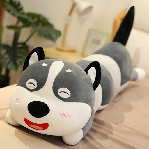 Title 6, Cute Series Husky Plush Toy, perfect for cuddli...
