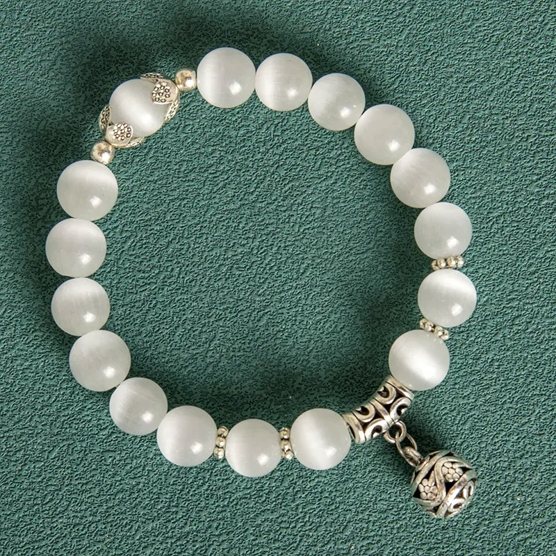 10MM Holle Bal Armband Koreaanse Stijl Kristal Opaal Kralen, een stijlvolle en schitterende armband.