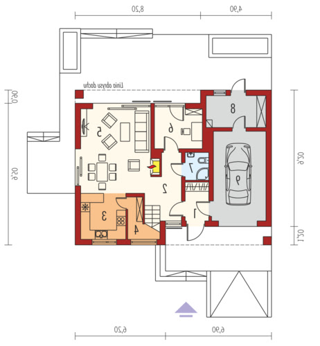 E4 G1 wersja A MULTI-COMFORT - Rzut parteru