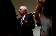 US Senator Bob Corker speaks with news media at the US Capitol building in Washington, US, on July 16 2018. 