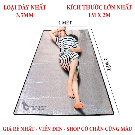 Chiếu Ngủ Văn Phòng Viền Đen Loại Dày Nhất