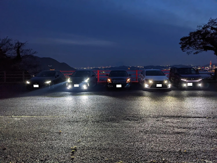 MAZDA3の太刀浦コンテナターミナル・仲良く並んで♪・和布刈公園・夜景と愛車・若戸大橋ライトアップに関するカスタム事例の投稿画像4枚目