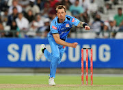 Dale Steyn of the Titans during the 2017 RamSlam T20 Challenge game between the Cobras and the Titans at Newlands Cricket Ground, Cape Town on 8 December 2017.