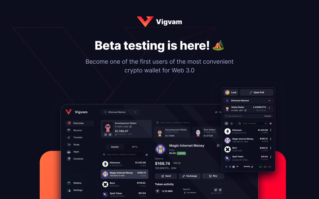 Vigvam — Web 3.0 Wallet Preview image 3