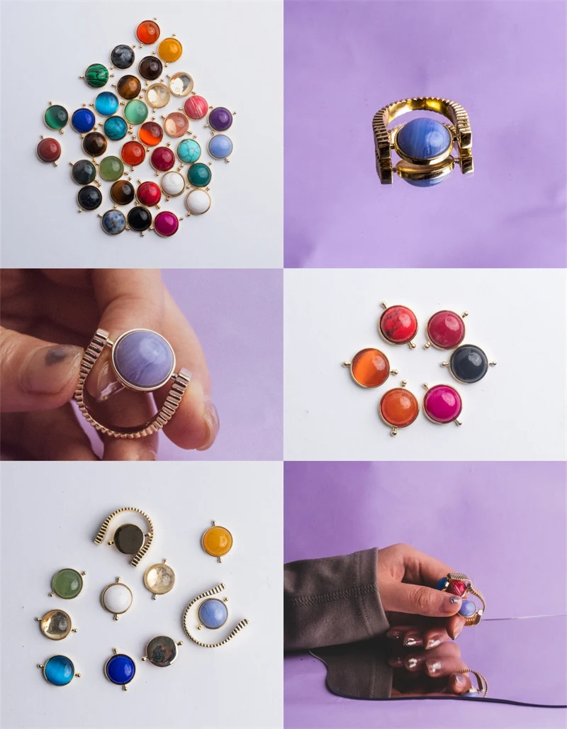 Title 8, Originele Fidget Spinner Ringen Natuursteen Ver...