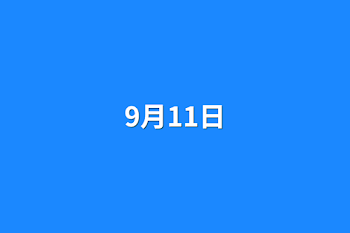 9月11日