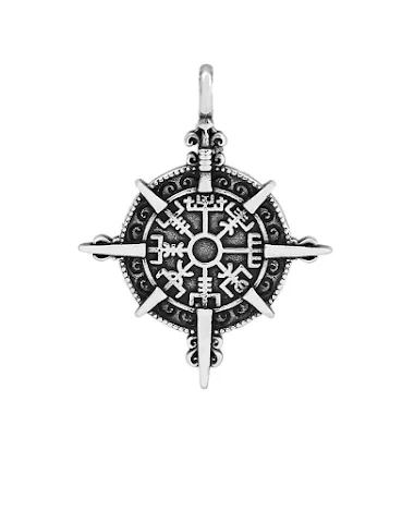 Collier rétro unisexe en acier inox - 1