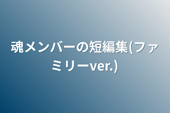 魂メンバーの短編集(ファミリーver.)