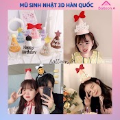 Mũ Sinh Nhật 3D Phong Cách Hàn Quốc Xinh Xắn, Phù Hợp Với Mọi Lứa Tuổi