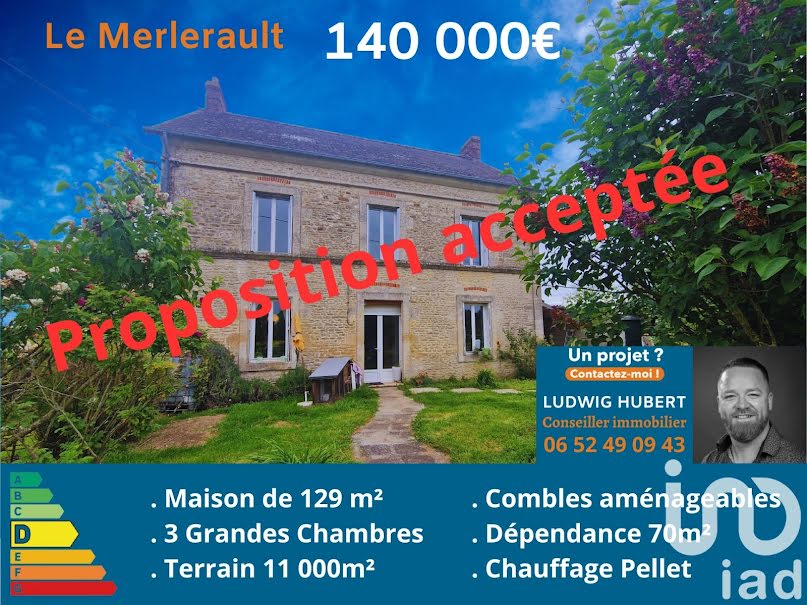 Vente maison 5 pièces 129 m² à Le Merlerault (61240), 140 000 €