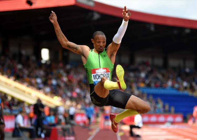 Godfrey Khotso Mokoena of South Africa competes in the Mens Long Jump during the Muller Grand Prix Birmingham meeting on August 20, 2017 in Birmingham, United Kingdom.