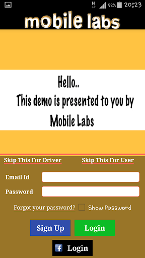 Mobile Labs Demo App