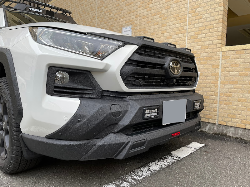 ▶︎プロ仕上げ◀︎RAV4 【粗目】ラプターライナー塗装 ハンドルプロテクター