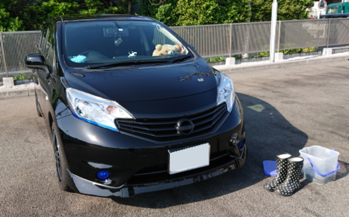 ノートの洗車に関するカスタム事例の投稿画像1枚目