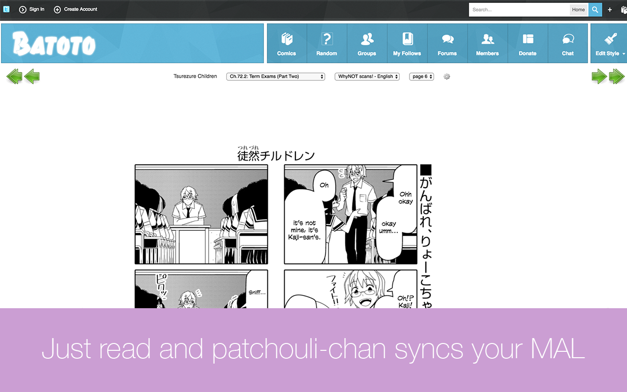 patchouli-chan: auto-sync your MAL Preview image 3