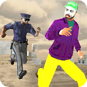 Download Crazy Clown Rooftop Police Run For PC Windows and Mac