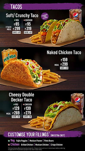 Taco Bell menu 