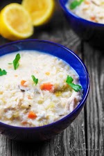 Avgolemeno: Greek Lemon Chicken Soup was pinched from <a href="http://www.themediterraneandish.com/avgolemono-soup-recipe/" target="_blank">www.themediterraneandish.com.</a>