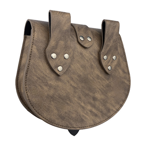 Title 8, Retro Medieval Boat Pattern Saddle Bag