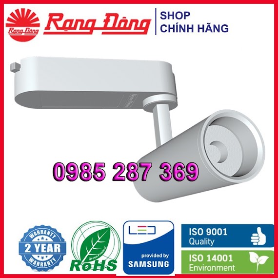 Đen Led Tracklight Rọi Ray Trl05 Rạng Đông 10W 15W 20W 30W 4000K 5000K Vỏ Đen, Trắng