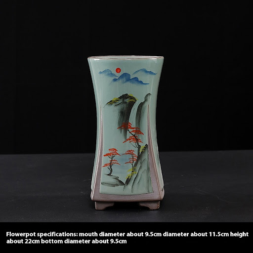 Title 9, Extra Large Orchid Flower Pot Ceramic Ge Kiln P...