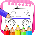 Vehicle Coloring &Drawing Book