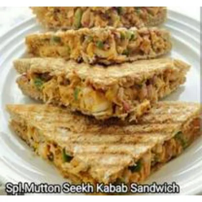 Spl.Mutton Seekh Kabab Sandwich