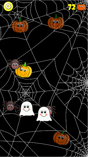 Touch Pumpkins. Kids Halloween games