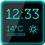 Black Digital Clock Apk