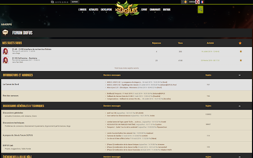 Skiney - Theme forum Dofus