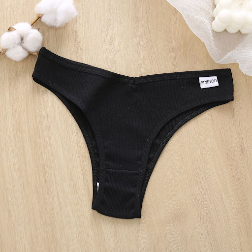 Title 2, Threaded cotton low waist breathable and comfor...