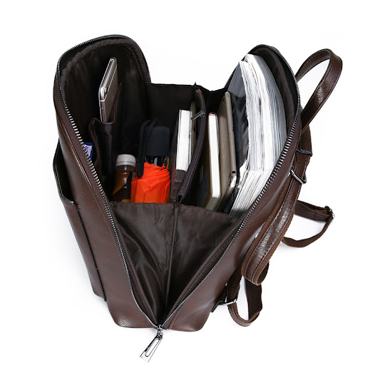 Title 4, Multifunctional fashion oil wax leather backpac...