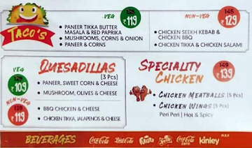 La Pino'z Pizza menu 