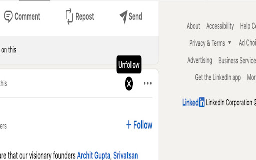 LinkedIn Unfollower