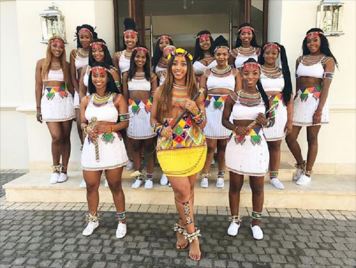 Sbahle Mpisane and friends Picture: Instagram