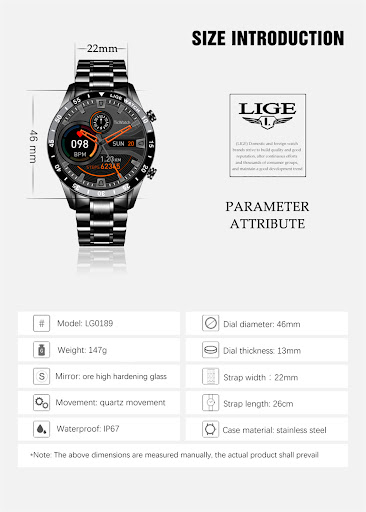 Title 6, Smart Watch with Bluetooth Calling, Pedometer, ...