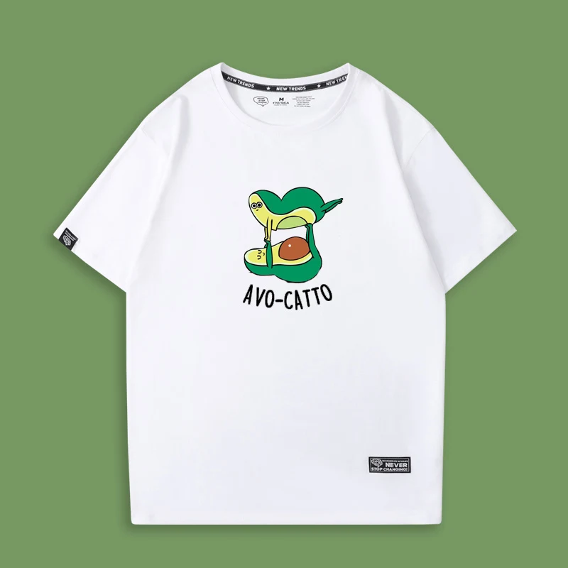 Fashionable Simple Fun Avocado Print Simple T-shirt