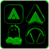Black and Green Icon Pack ✨Free✨5.6