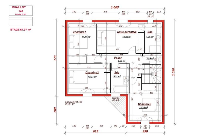  Vente Terrain + Maison - Terrain : 385m² - Maison : 150m² à Chelles (77500) 