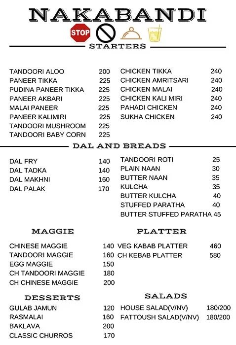 Nakabandi menu 