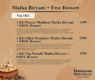 Itminaan Matka Biryani - Slow Cooked menu 1