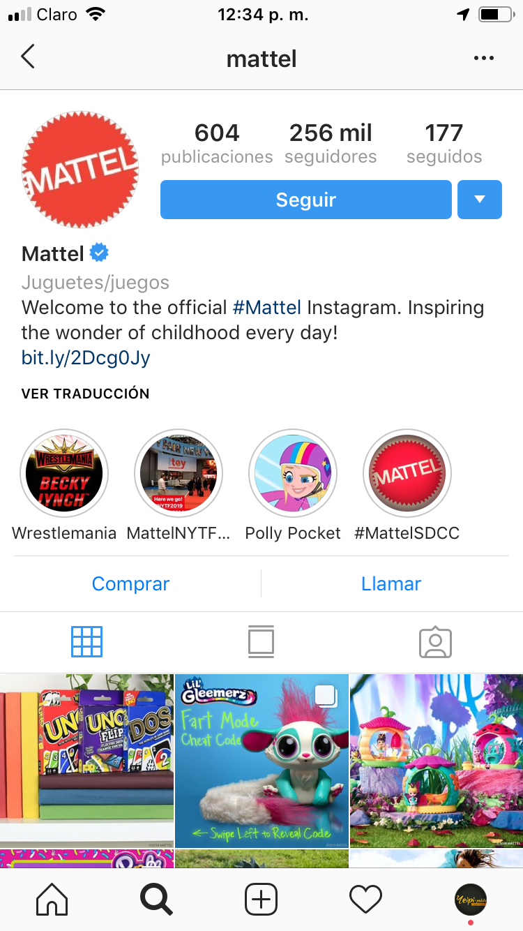 Instagram Mattel