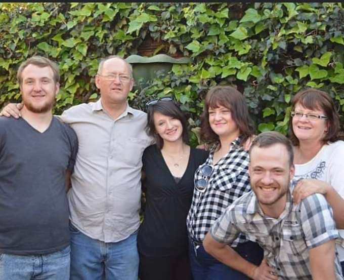 Members of the Hoenselaar family are, left to right, Damon, Paul, Nicole, Melanie, Alannagh and Jason. Paul and Alannagh were both under the care of Dr Mohammed Variava, who kept the family updated with daily WhatsApp voice notes.