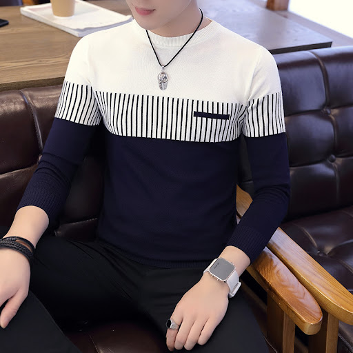 Title 4, Mens Slim-Fit Color-Block Sweater offers a mod...