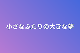 小さなふたりの大きな夢