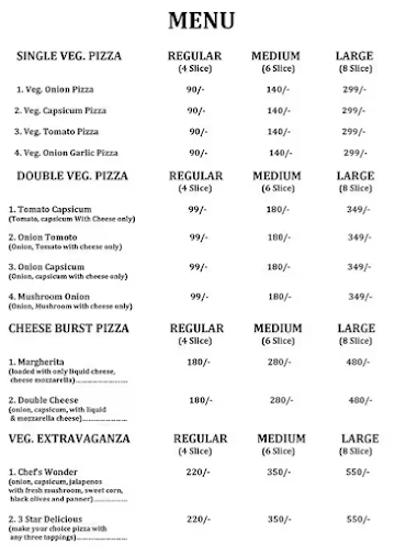 Li pino'z Pizza menu 