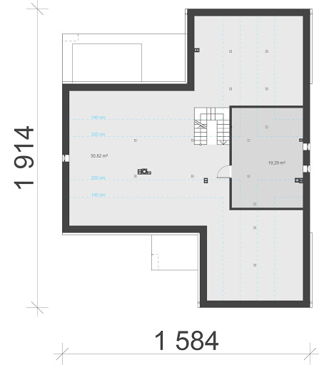 UA65v3 - Rzut strychu