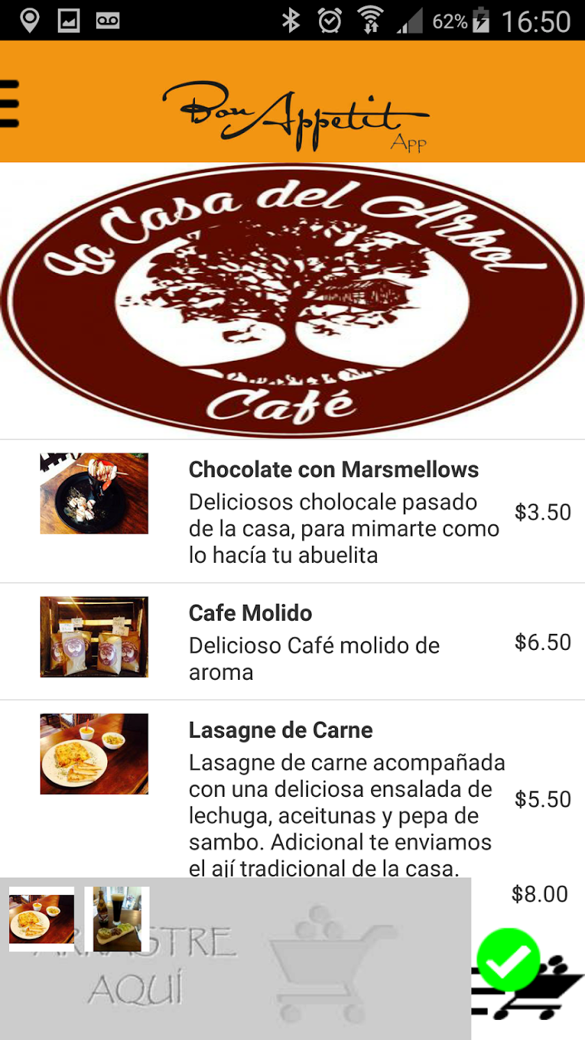 Bonappetit App Screen 2