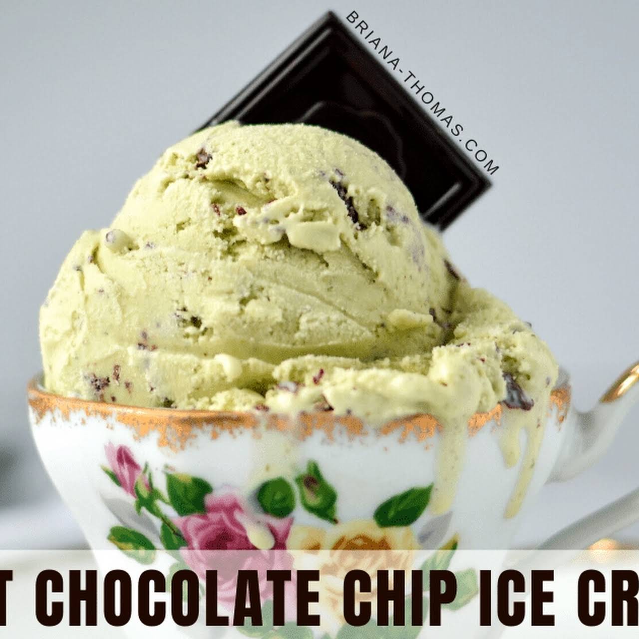 Low Carb Mint Chocolate Chip Ice Cream