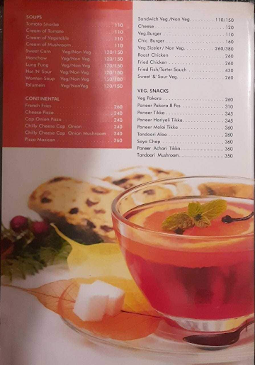 Dining Inn Restaurant menu 